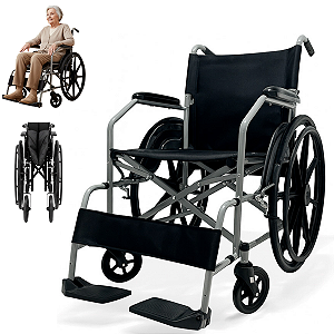Cadeira de Rodas Dobrável Até 110Kg - Dellamed