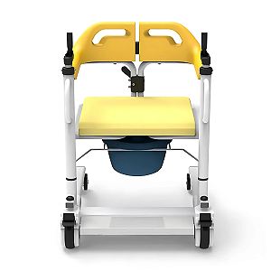 Cadeira De Transferência Multifuncional Sanitária Higiênica Elevação Acamados Idoso + Coletor