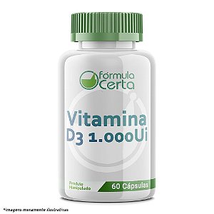 Vitamina D3 1.000UI  60 Cápsulas