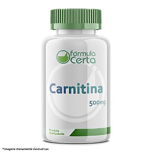 Carnitina 500mg Transforma Gordura em Energia