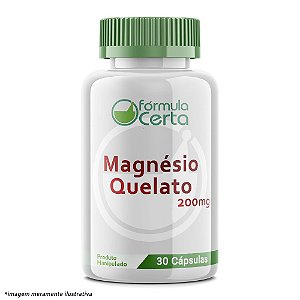 Magnésio Quelato 200mg 30 Cápsulas
