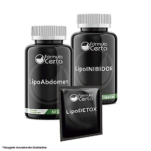 KIT Lipo (LipoDetox+LipoInibidor+LipoAdbômen)