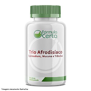 Trio Afrodisíaco - Epimedium, Mucuna e Tribulus - 30 DOSES