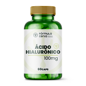 Ácido Hialurônico 100mg 60 Cápsulas