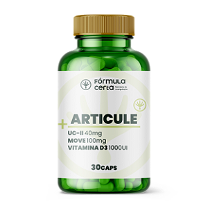 ARTICULE (UC-II 40mg + Move 100mg + Vitamina D3 1000 UI) - 30 Cápsulas