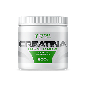 CREATINA 100% PURA - 300G (COM LAUDO)