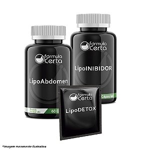 KIT Lipo (LipoDetox+LipoInibidor+LipoAdbômen)