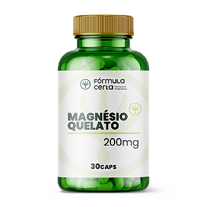 Magnésio Quelato 200mg 30 Cápsulas