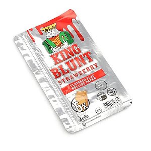 King Blunt Morango (Sem Tabaco) Pacote com 5 (un.)