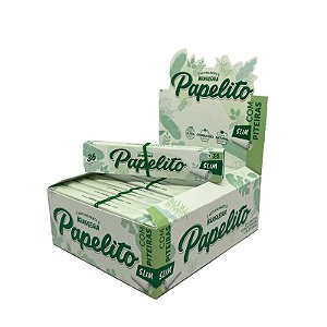 Caixa Seda Papelito King Size Slim 36 Sedas + 36 Piteiras