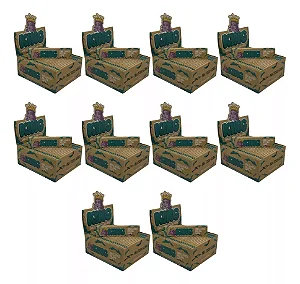 Kit 10 Caixa Seda King Paper King Size Brown C/50uni p/ caixa
