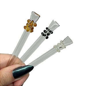 Piteira de Vidro NoName Longa Anti-Stress Sortida