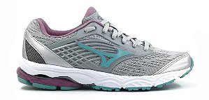 Tênis Mizuno Dynasty 3 + - Cinza+Verde Feminino