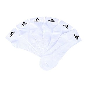 MEIAS ADIDAS CANO MEDIO BRANCO 6 PARES DZ9398