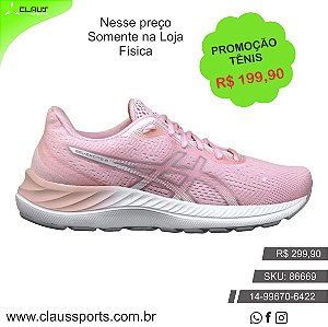 Tenis Asics Gel Excite 8 - Rosa+Cinza