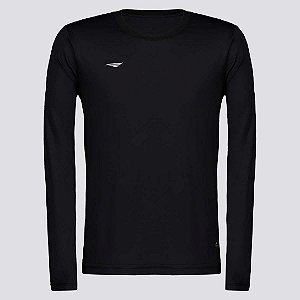 Camiseta Penalty Matis Manga Longa Juvenil - Preto