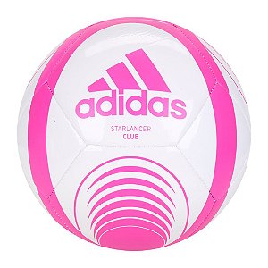 Bola de Futebol Campo Adidas Starlancer Branco+Rosa