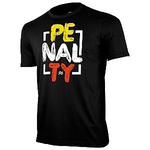 Camiseta Penalty Raiz Quadra Juvenil - Preto+Branco