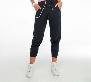 JOGGER FEMININO ROSA GOIABA LUNA PRETO