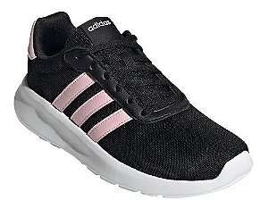 Tênis Adidas Feminino Lite Racer 3.0 Preto Rosa