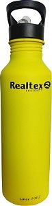 Garrafa Realtex  Aluminio Bpa Free 750 ml-Amarelo