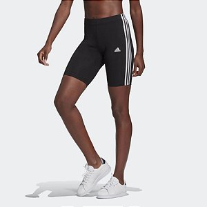 Shorts Adidas Essentials 3 Stripes Bike Feminino Preto