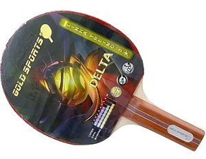 Raquete Tenis De Mesa Delta Gold Sports Vermelho Preto W1011