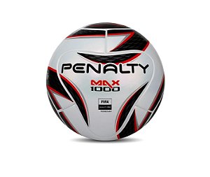 Bola Futsal Max 1000 Penalty  Branco Preto Vermelho