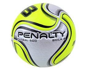 Bola Penalty Futsal 8X  Branco Amarelo