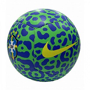 Bola Nike CBF Pitch 22 Verde Azul Amarelo