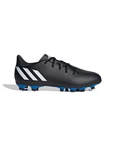 Chuteira Campo adidas Predator Edge.4 Preto Azul