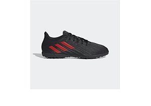 Chuteira Adidas Society Deportivo Preto Vermelho