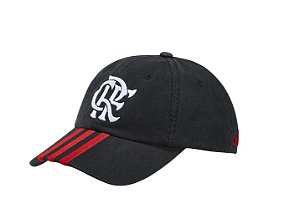 Bone Adidas Flamengo CRF Preto Vermelho IA2988