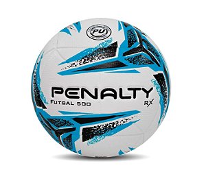 Bola Penalty Futsal RX 500 XXIII Branco Azul Preto