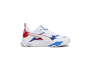 Tenis Puma BMW MMS Trinity Masculino Branco Azul Vermelho