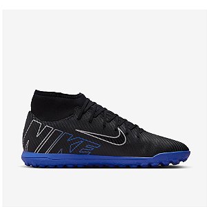 Chuteira Nike Society Mercurial Superfly 9 Club Preto Azul