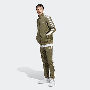 Agasalho Adidas Tiro 3 Listras Masculino Verde