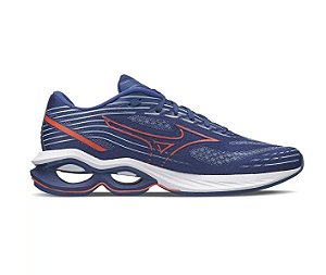 Tênis Mizuno Wave Creation 24 Masculino Azul Vermelho