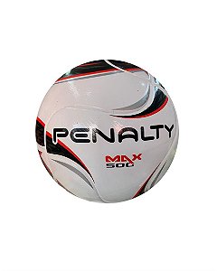 Bola Penalty Futsal Max 500 XXII Branco Preto Vermelho