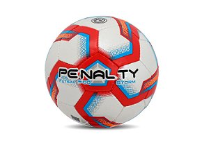 Bola Penalty Futsal Storm XXIII Branco Vermelho Azul