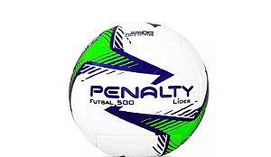 Bola Penalty Futsal Lider XXIV Branco Verde Roxo