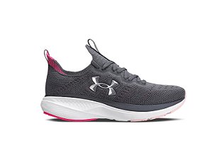 Tênis Under Armour Charged Slight 2 Feminino Cinza Rosa