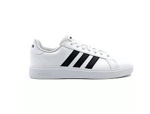 Tênis Adidas Grand Court Base 2.0 Masculino Branco Preto