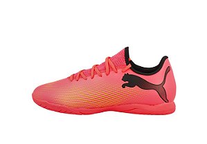 Chuteira Puma Futsal Future 7 Play It BDP Rosa Preto