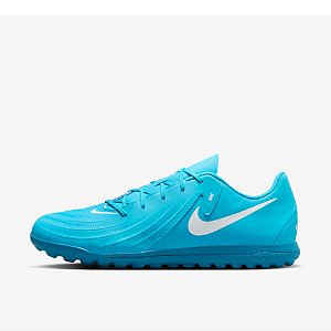 Chuteira Nike Society Phantom GX II Club TF Azul