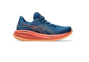 Tenis Asics Gel Cumulus 26 Feminino Azul Laranja