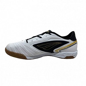 Chuteira Penalty Futsal Brasil 70Y-1 Branco Preto Dourado