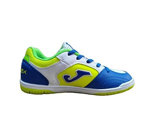 Chuteira Joma Top Flex Juvenil Branco Verde