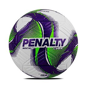Bola Penalty Society Lider XXV Branco Verde Roxo