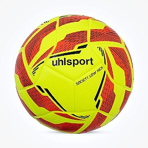 Bola Uhlsport Brasil Society Low Kick Amarelo Vermelho